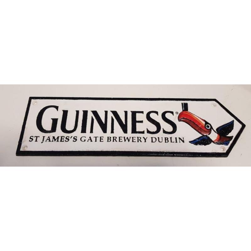 Guinness brewery zwaar gietijzer reclame bord cafe bar kroeg