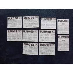 panini stickers EURO 88